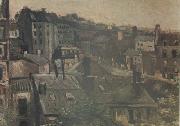 Vincent Van Gogh View of the Roofs Paris (nn04) oil on canvas